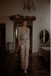 NIDODILEDA Bliss Dress Silvery Ασημί Φόρεμα