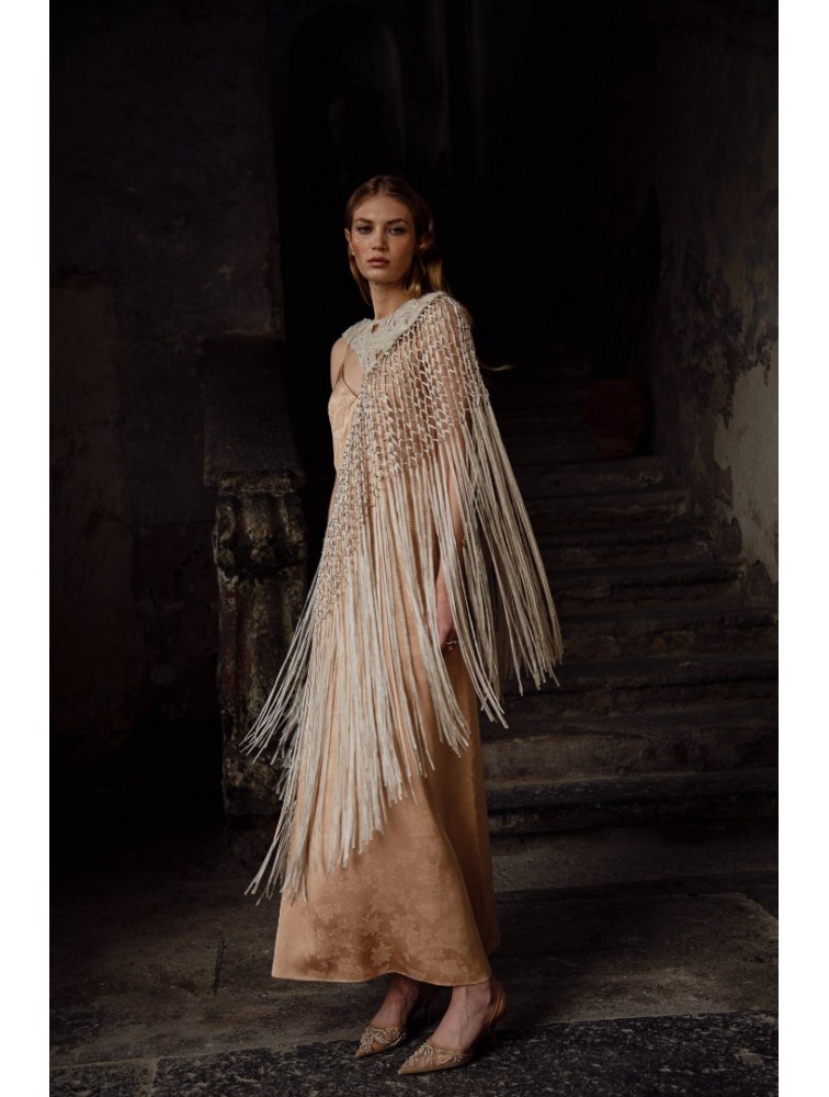 NIDODILEDA Blythe Capelet Sand Κάπα Στο Χρώμα Της Άμμου
