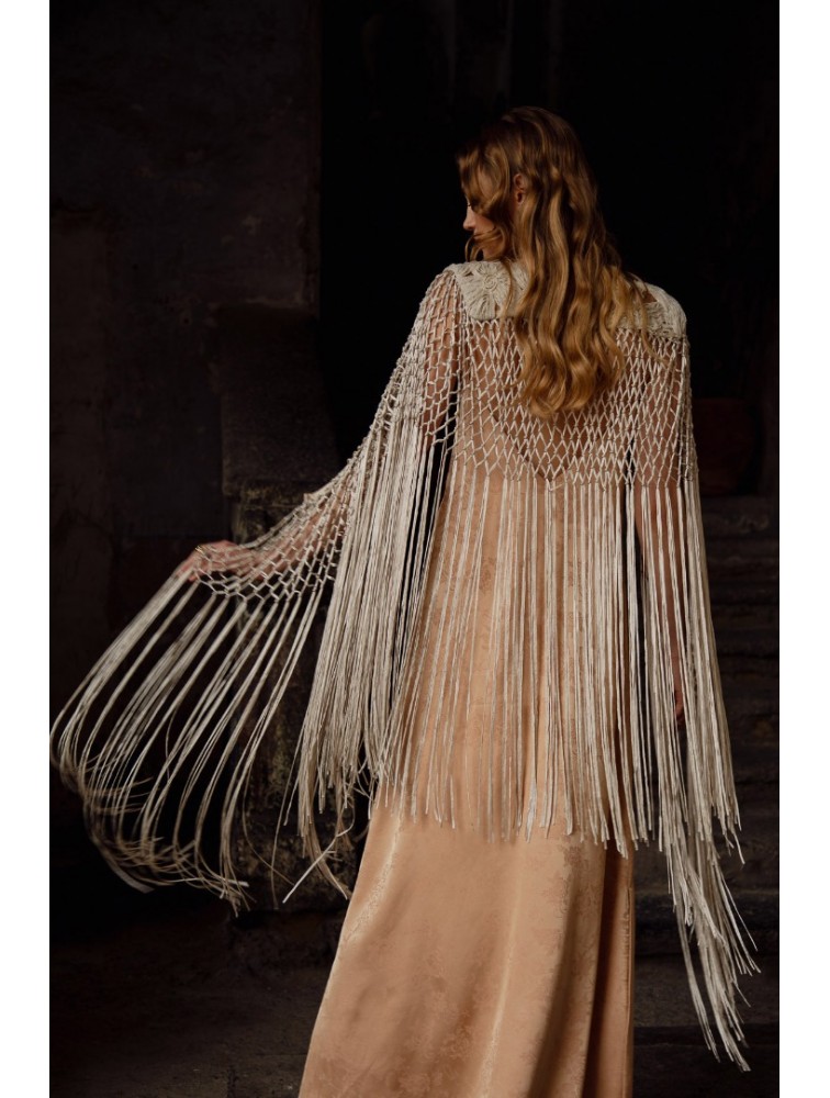 NIDODILEDA Blythe Capelet Sand Κάπα Στο Χρώμα Της Άμμου