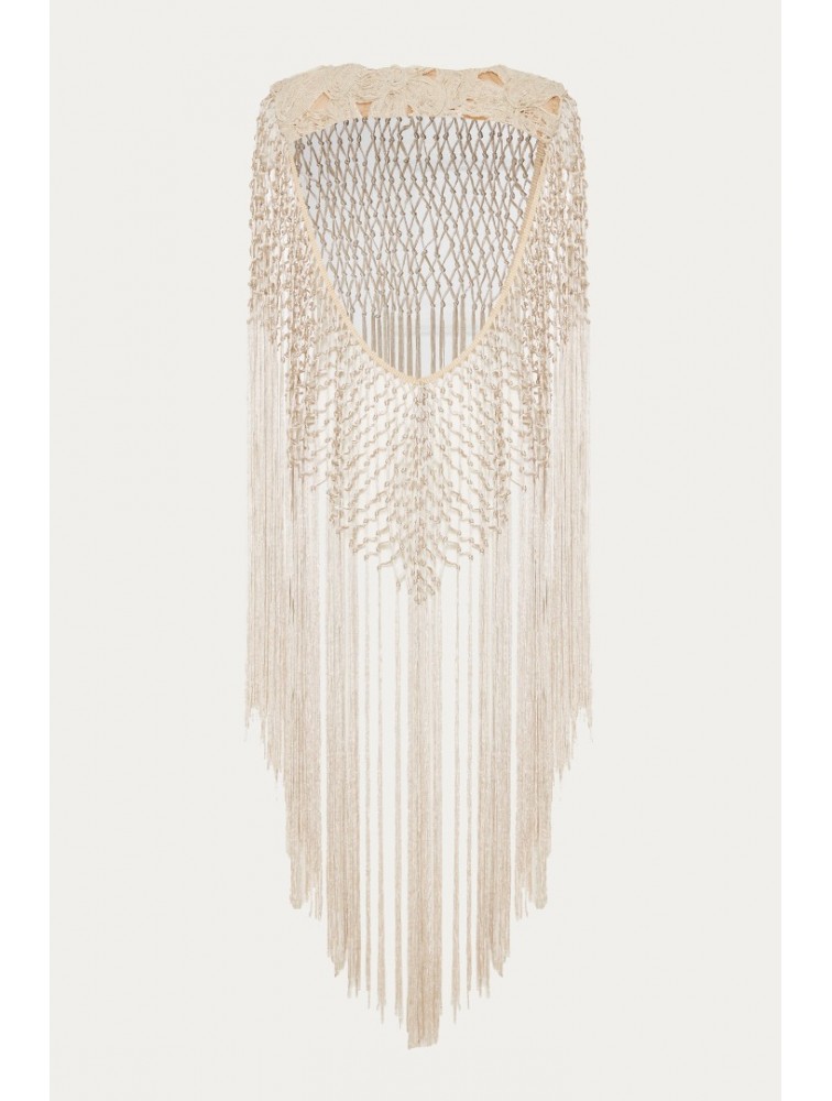 NIDODILEDA Blythe Capelet Sand Κάπα Στο Χρώμα Της Άμμου