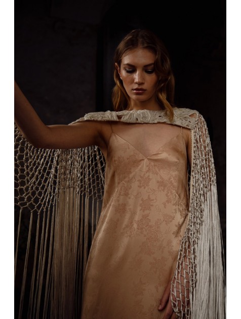 NIDODILEDA Blythe Capelet Sand Κάπα Στο Χρώμα Της Άμμου