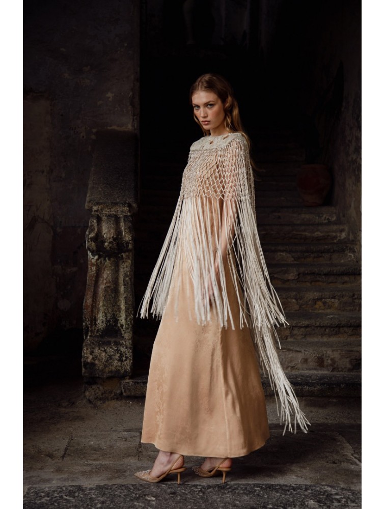 NIDODILEDA Blythe Capelet Sand Κάπα Στο Χρώμα Της Άμμου