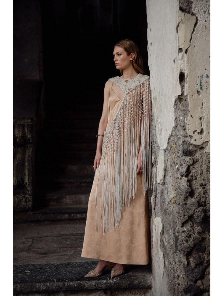NIDODILEDA Blythe Capelet Sand Κάπα Στο Χρώμα Της Άμμου