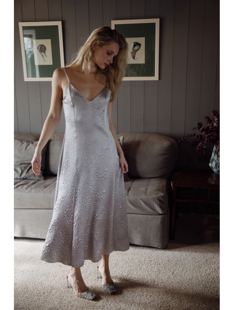 NIDODILEDA Cerylo Dress Light Grey