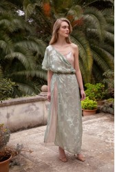 NIDODILEDA Crossing Top Dress Jacquard Patterned Tulle