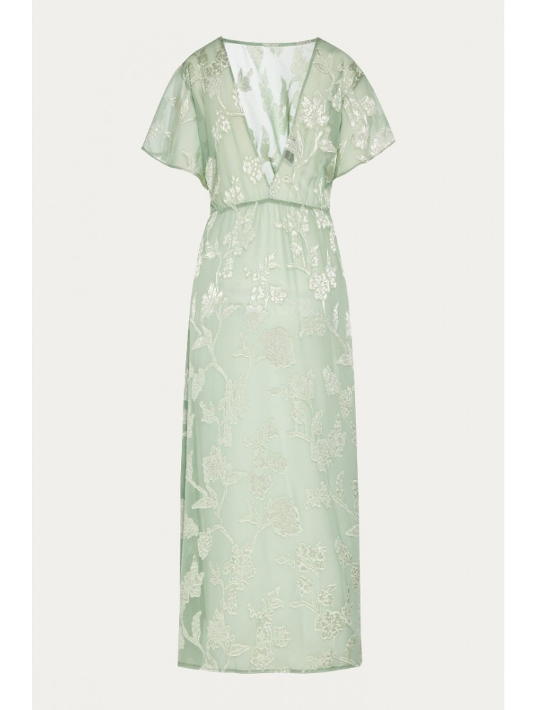 NIDODILEDA Crossing Top Dress Jacquard Patterned Tulle