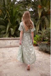 NIDODILEDA Crossing Top Dress Jacquard Patterned Tulle