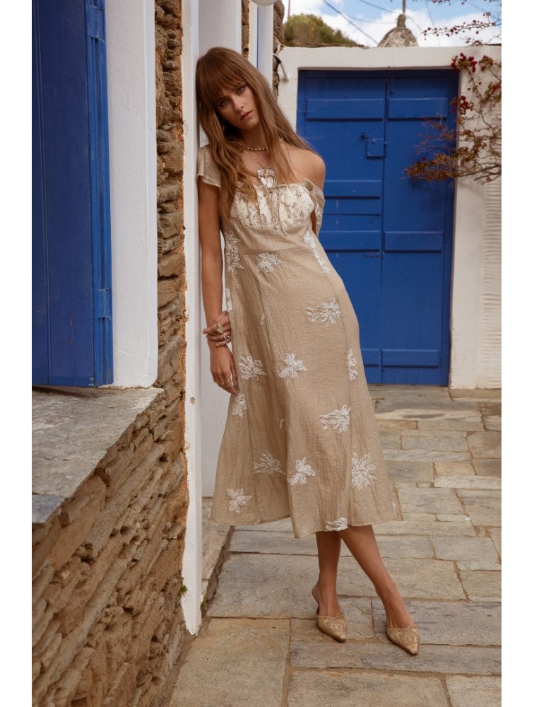 NIDODILEDA Dainty Dress Silvery Sand