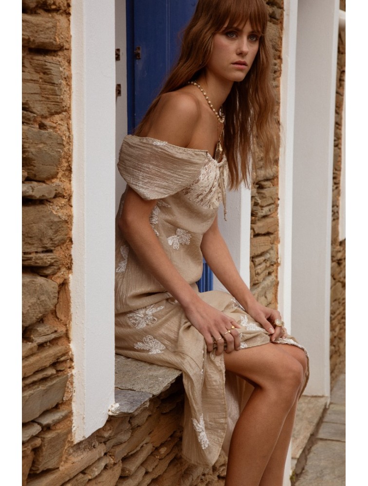 NIDODILEDA Dainty Dress Silvery Sand