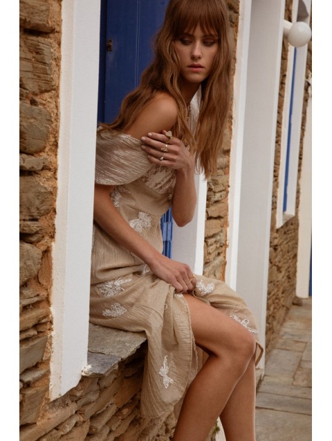 NIDODILEDA Dainty Dress Silvery Sand