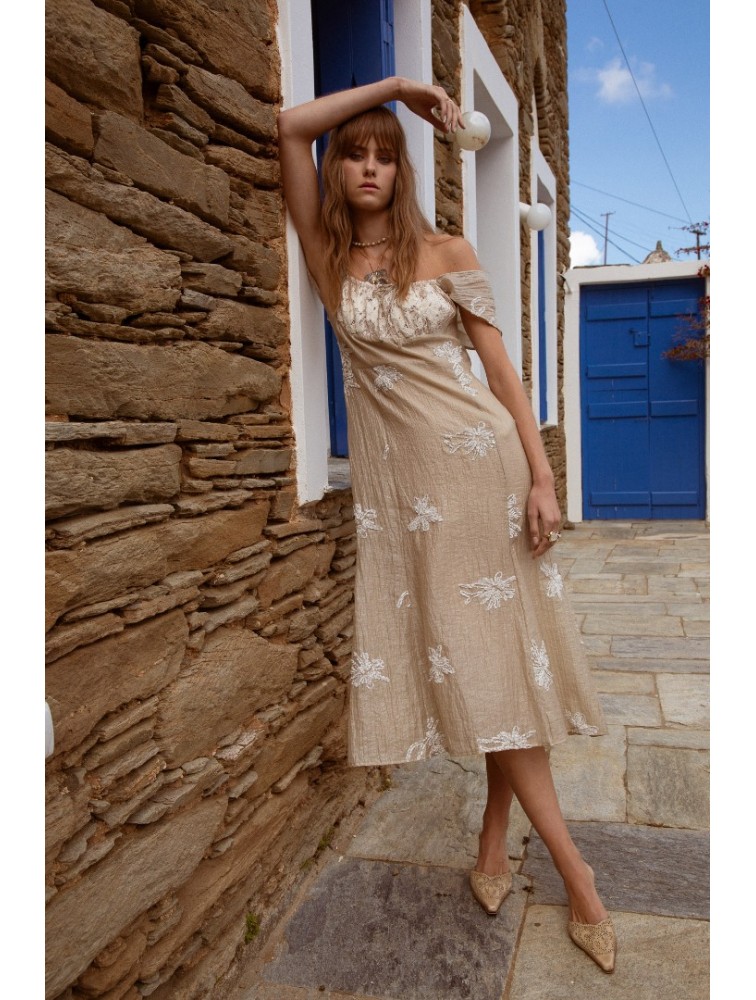 NIDODILEDA Dainty Dress Silvery Sand