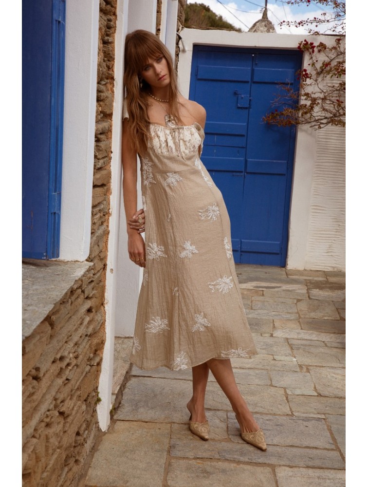 NIDODILEDA Dainty Dress Silvery Sand