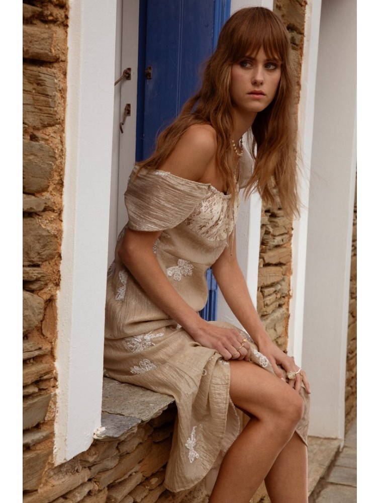 NIDODILEDA Dainty Dress Silvery Sand