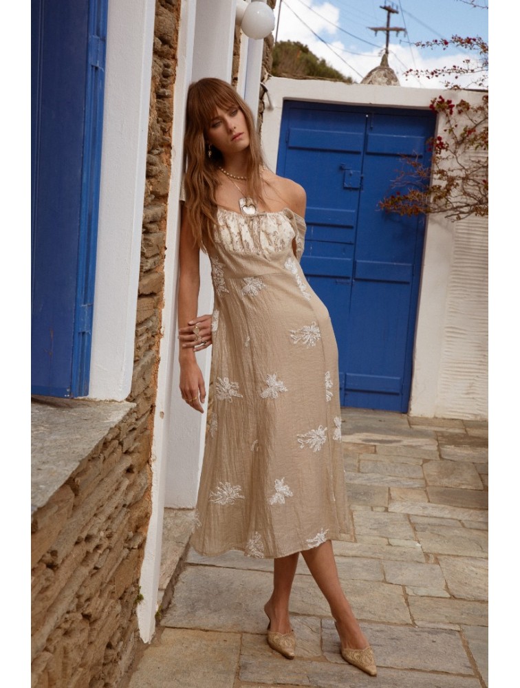 NIDODILEDA Dainty Dress Silvery Sand