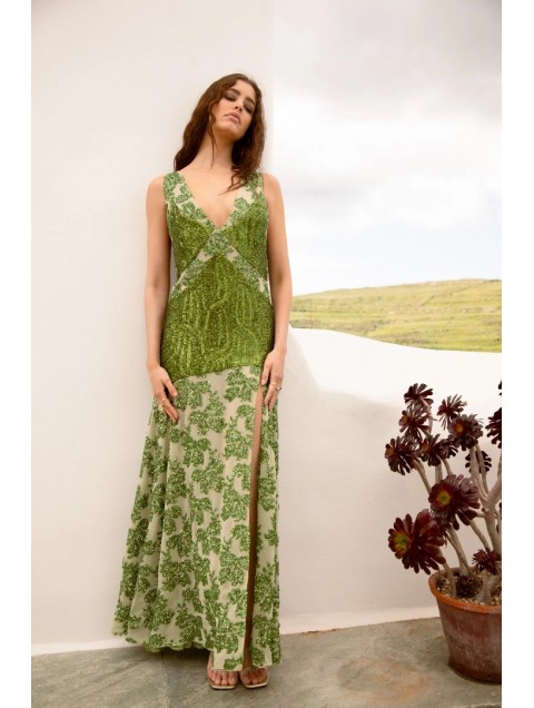 NIDODILEDA Damaris Dress Sequined Floral