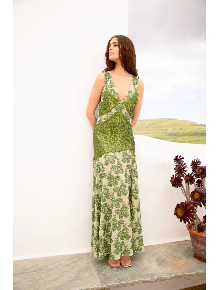 NIDODILEDA Damaris Dress Sequined Floral