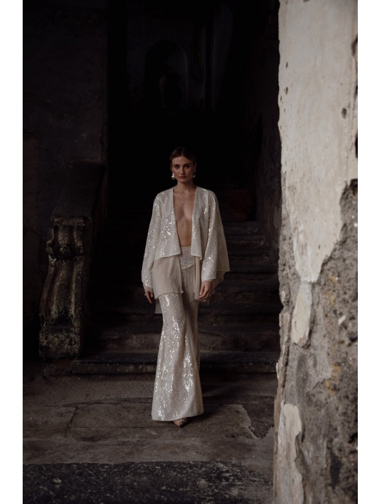 NIDODILEDA Dream Blazer Off White Nude Εκρού Μπλέιζερ