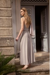 NIDODILEDA Drift Dress Sparkly Thread Sand