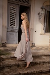 NIDODILEDA Drift Dress Sparkly Thread Sand