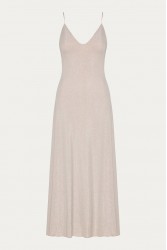 NIDODILEDA Drift Dress Sparkly Thread Sand