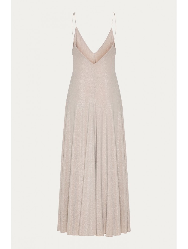 NIDODILEDA Drift Dress Sparkly Thread Sand