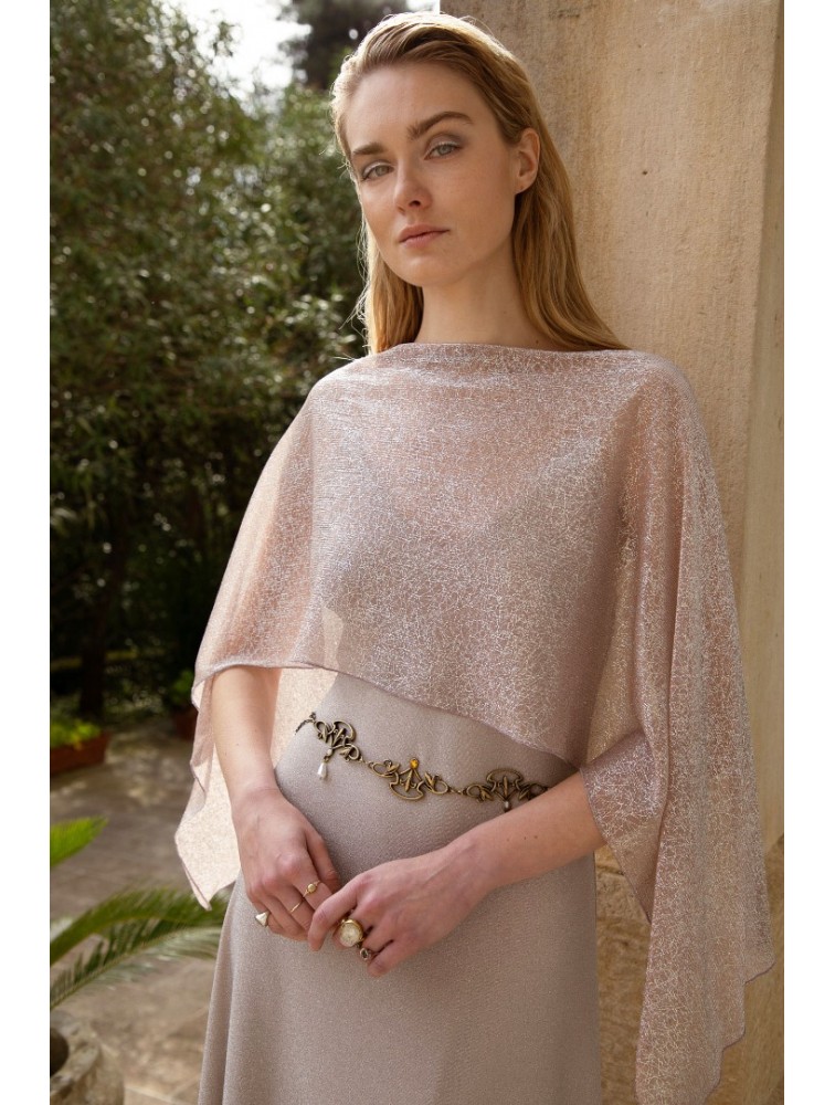NIDODILEDA Drift Dress Sparkly Thread Sand