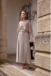 NIDODILEDA Drift Dress Sparkly Thread Sand
