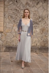 NIDODILEDA Drift Dress Sparkly Thread Silver
