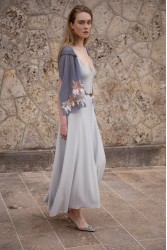NIDODILEDA Drift Dress Sparkly Thread Silver