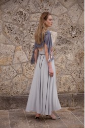 NIDODILEDA Drift Dress Sparkly Thread Silver