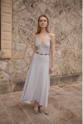 NIDODILEDA Drift Dress Sparkly Thread Silver