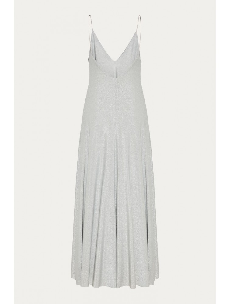 NIDODILEDA Drift Dress Sparkly Thread Silver