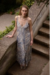 NIDODILEDA Drift Dress Sparkly Thread Silver