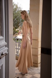 NIDODILEDA Drift Dress Sparkly Thread Gold