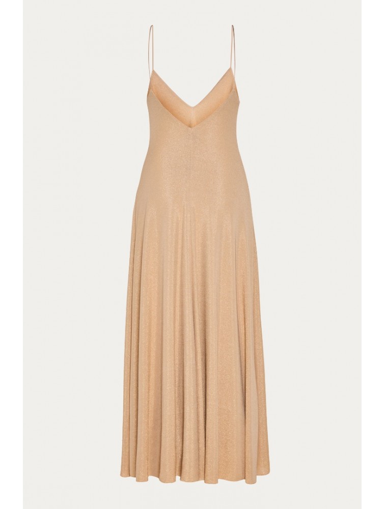NIDODILEDA Drift Dress Sparkly Thread Gold