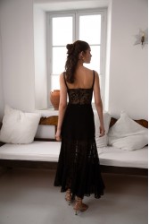NIDODILEDA Edge Bustier Embroidered Tulle