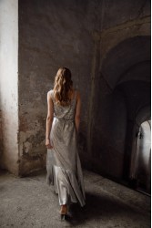 NIDODILEDA Edith Dress Silvery Grey Ασημί Γκρι Φόρεμα