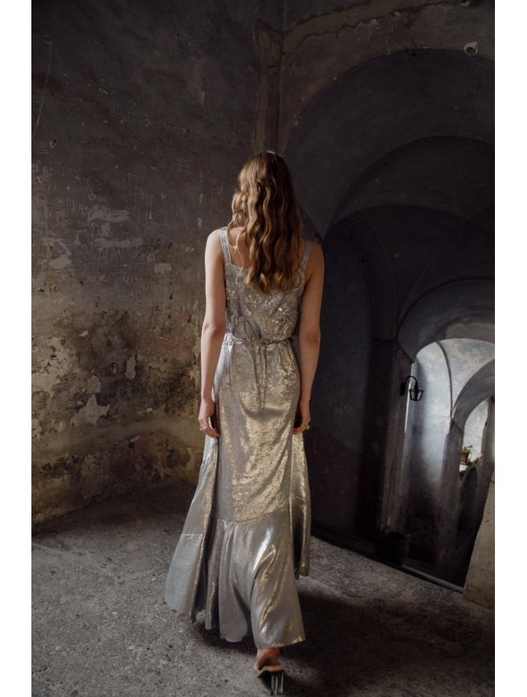 NIDODILEDA Edith Dress Silvery Grey Ασημί Γκρι Φόρεμα