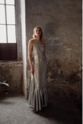 NIDODILEDA Edith Dress Silvery Grey Ασημί Γκρι Φόρεμα