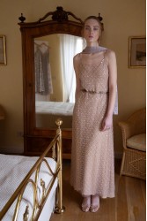 NIDODILEDA Elevation Dress Bead Embroidered Sequined Semi-sheer