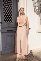 NIDODILEDA Elevation Dress Bead Embroidered Sequined Semi-sheer