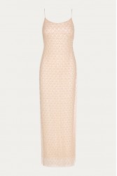 NIDODILEDA Elevation Dress Bead Embroidered Sequined Semi-sheer