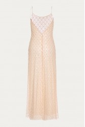 NIDODILEDA Elevation Dress Bead Embroidered Sequined Semi-sheer
