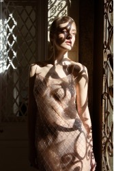 NIDODILEDA Elevation Dress Bead Embroidered Sequined Semi-sheer
