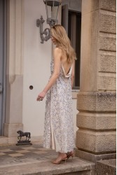 NIDODILEDA Elsewhere Dress Sequined Net Over Satin
