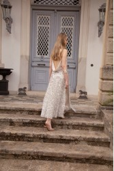 NIDODILEDA Elsewhere Dress Sequined Net Over Satin