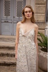 NIDODILEDA Elsewhere Dress Sequined Net Over Satin