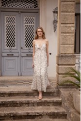 NIDODILEDA Elsewhere Dress Sequined Net Over Satin