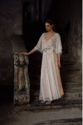 NIDODILEDA Ezra Slit Dress Off White Εκρού Φόρεμα