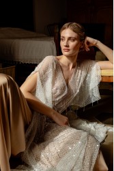 NIDODILEDA Ezra Slit Dress Off White Εκρού Φόρεμα